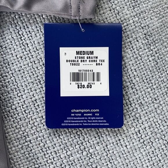 Champion‎ Double Dry Core T-shirt in Stone Gray - Picture 5 of 8